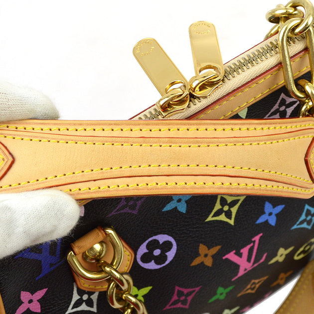 Louis Vuitton 2007 Black Monogram Multicolor Gracie MM M92591 