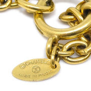 Chanel Medallion Gold Chain Pendant Necklace 3842