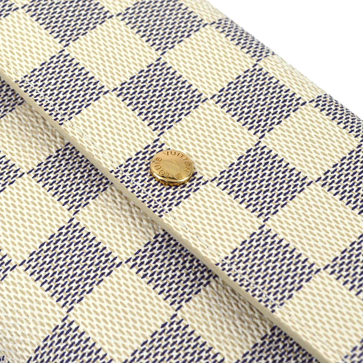 Louis Vuitton 2007 Damier Azur Portefeuille Sarah Coin Purse Wallet N61735