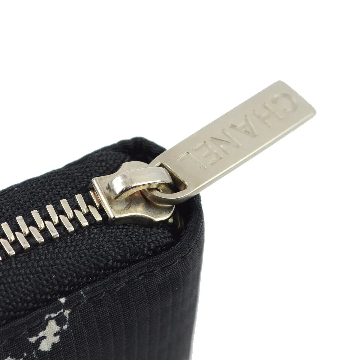 Chanel Travel Line Black Nylon Wallet Purse