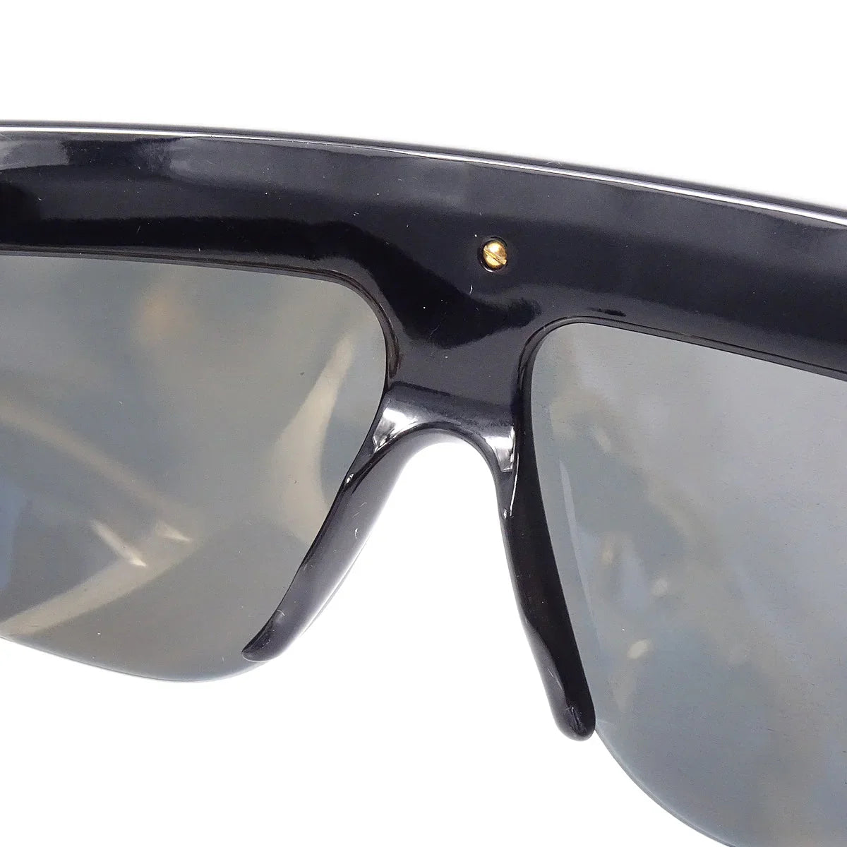 Chanel Chain Sunglasses Eyewear Black Small Good