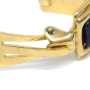 Hermes Blue Gold Enamel Cloisonne Ware Earrings Clip-On