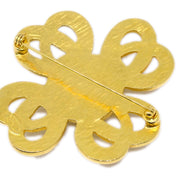 Chanel Stone Gold Brooch Pin 97P