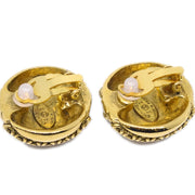 Chanel Gold Button Earrings Clip-On 23