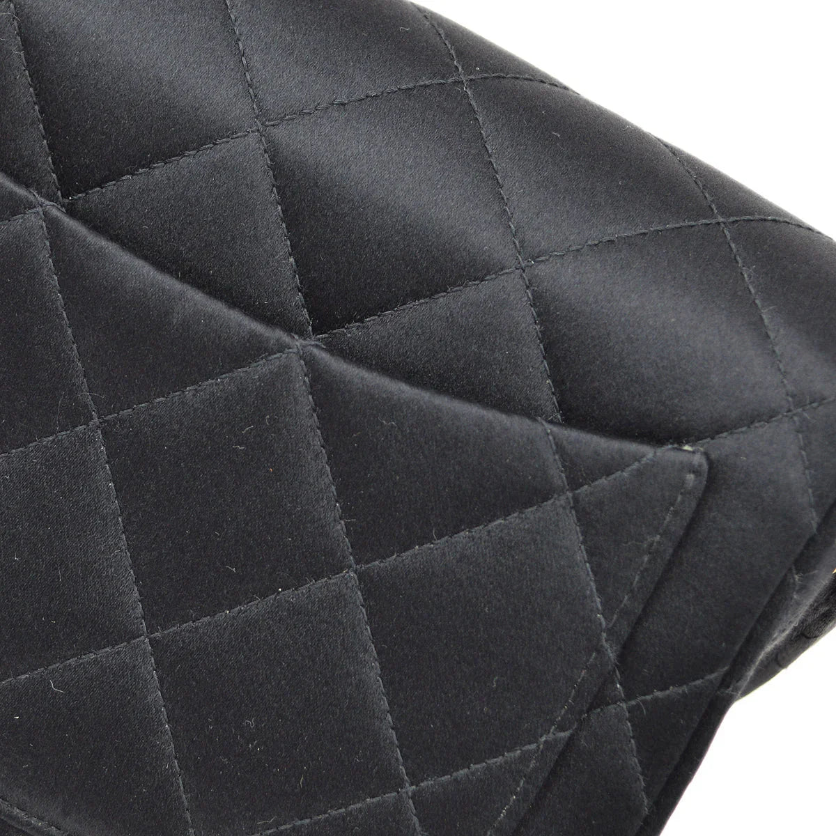 Chanel 1994-1996 Satin Mini Classic Square Flap Handbag