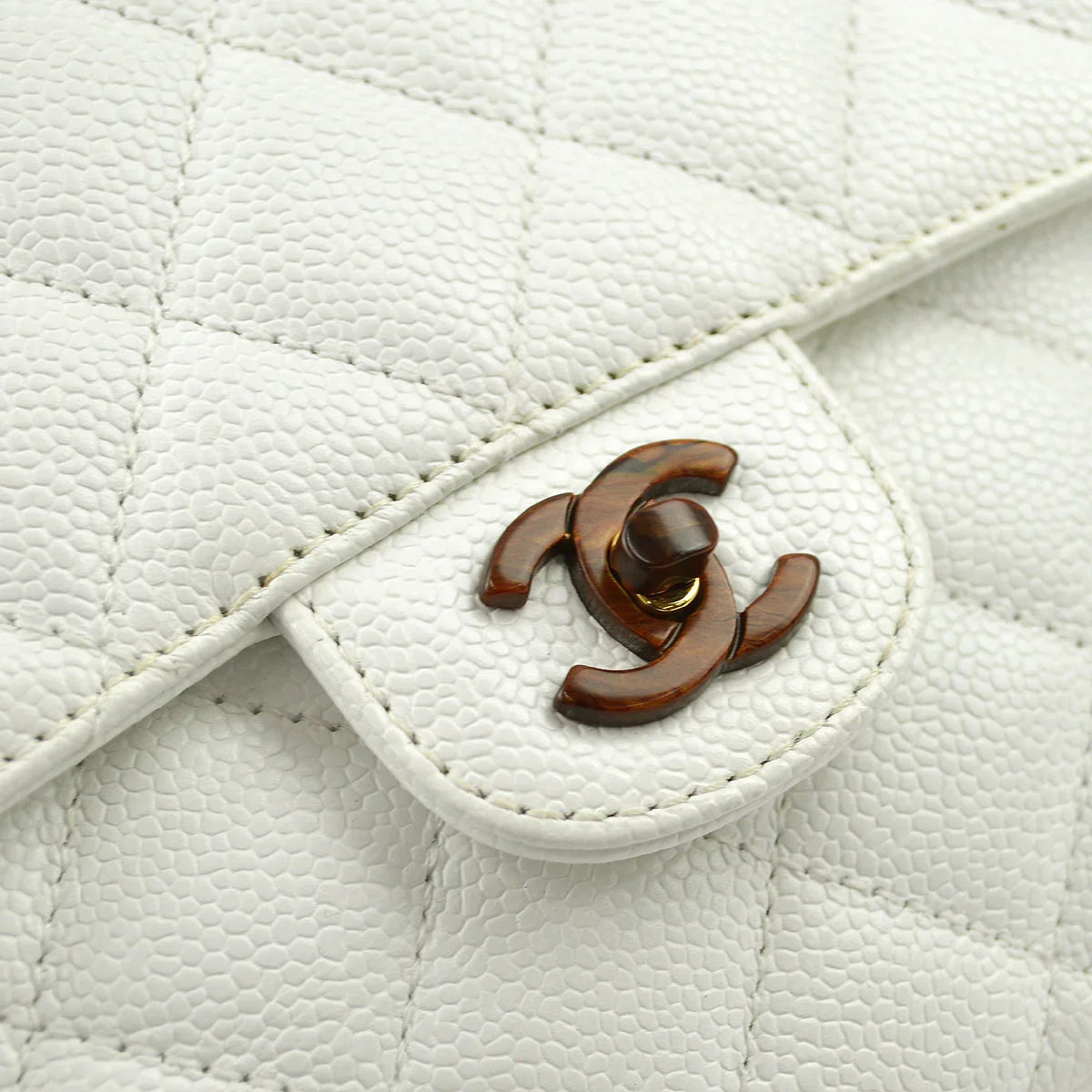 Chanel 1997-1999 Caviar Medium Single Flap Bag
