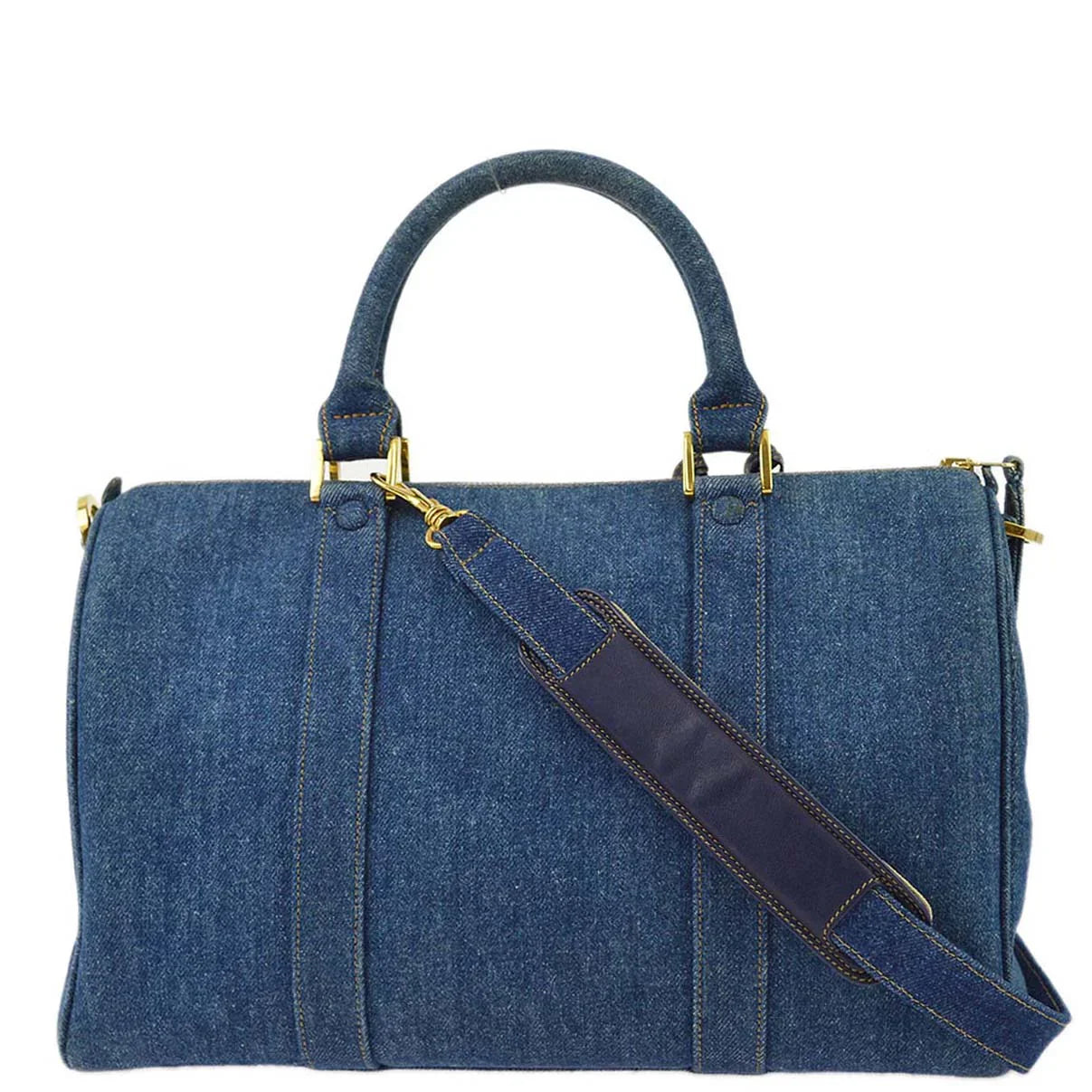 Chanel 1996-1997 Denim Timeless Boston 35
