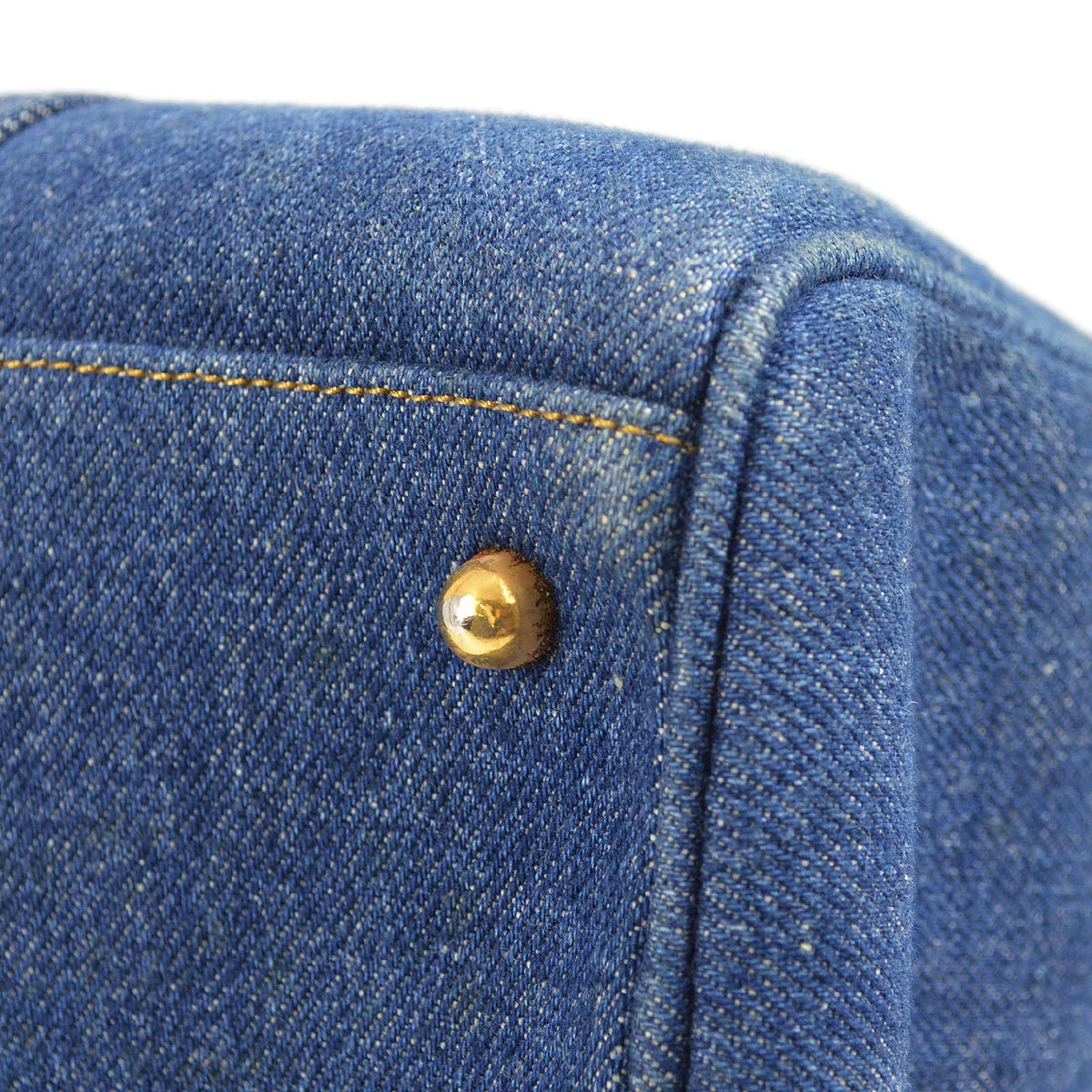 Chanel 1996-1997 Denim Timeless Boston 35