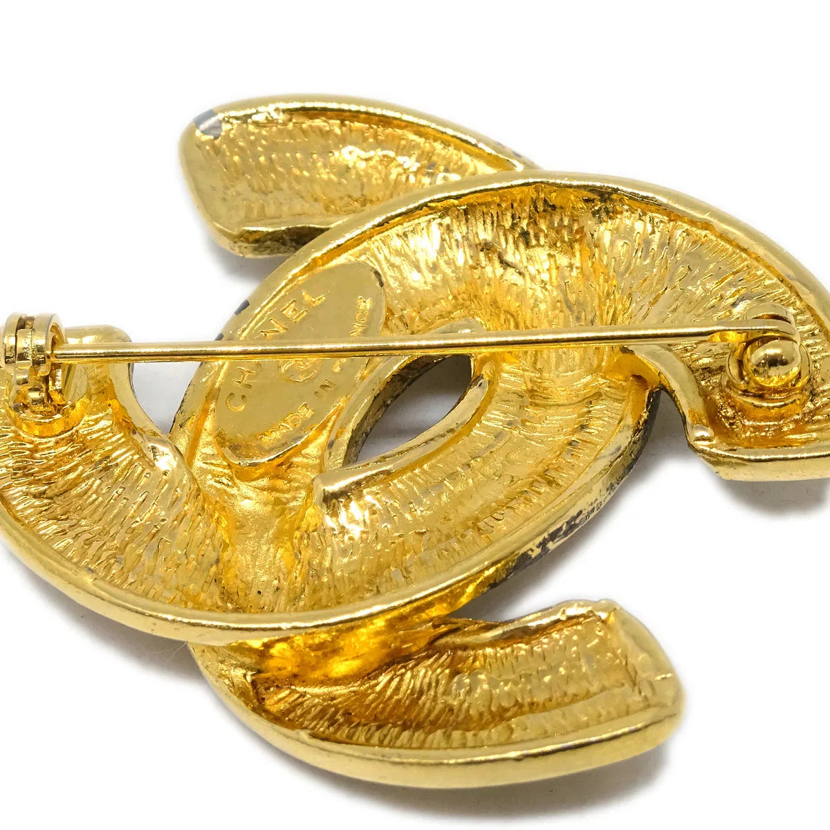 Chanel Gold CC Brooch Pin 1153