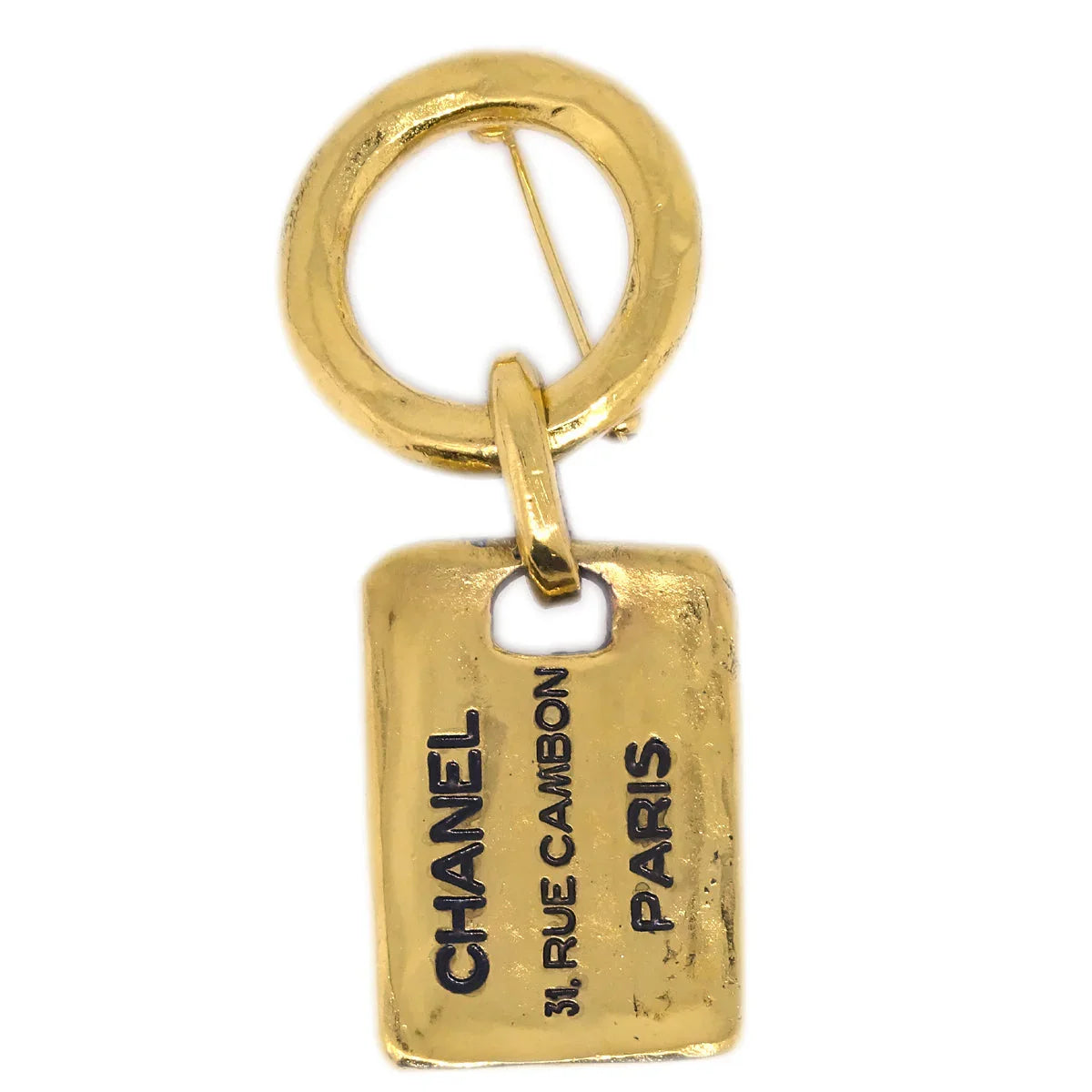 Chanel Gold Plate Brooch Pin 1133