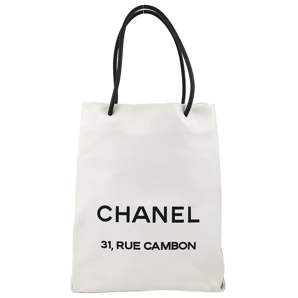 Chanel * 2008-2009 White Calfskin Essential Tote Handbag
