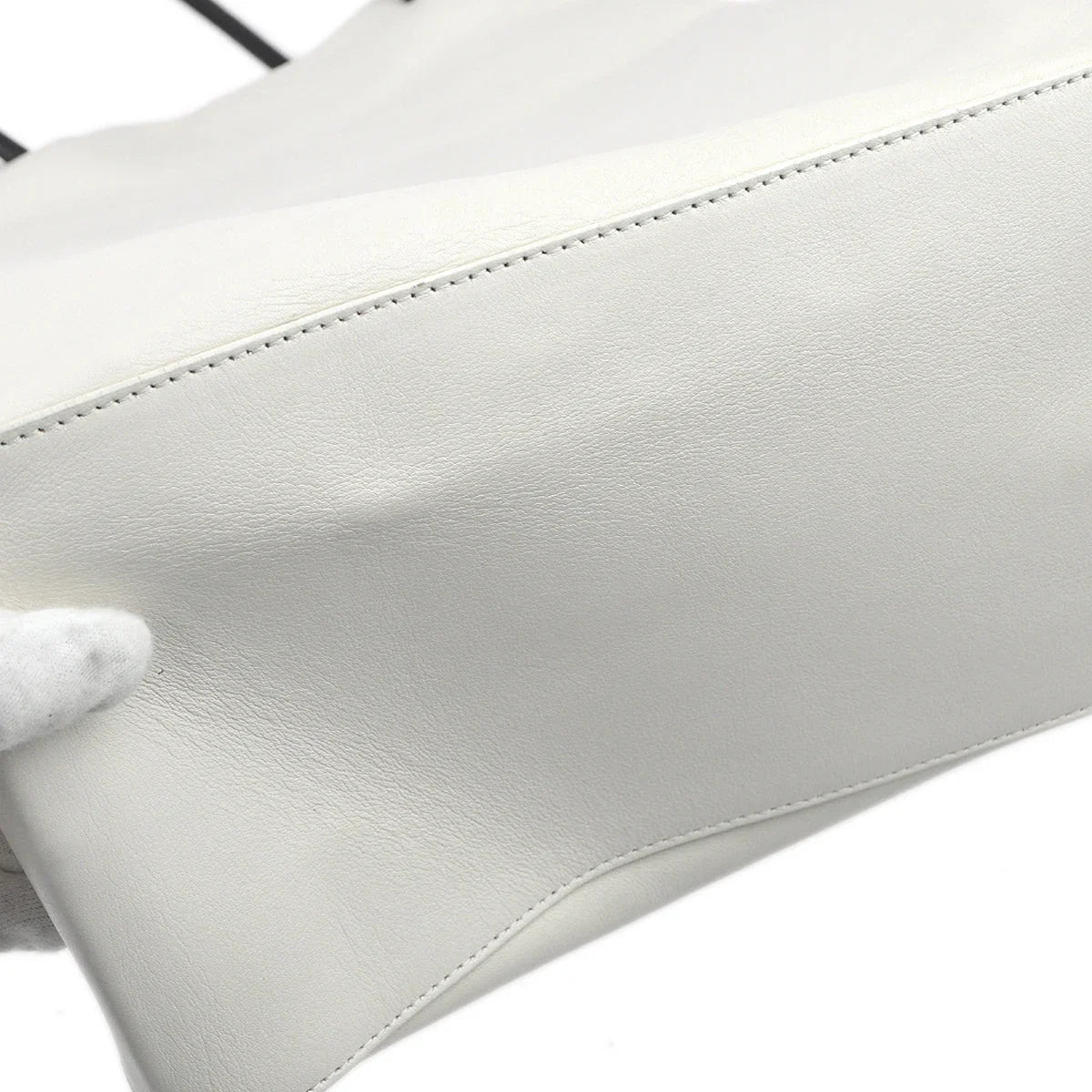 Chanel * 2008-2009 White Calfskin Essential Tote Handbag