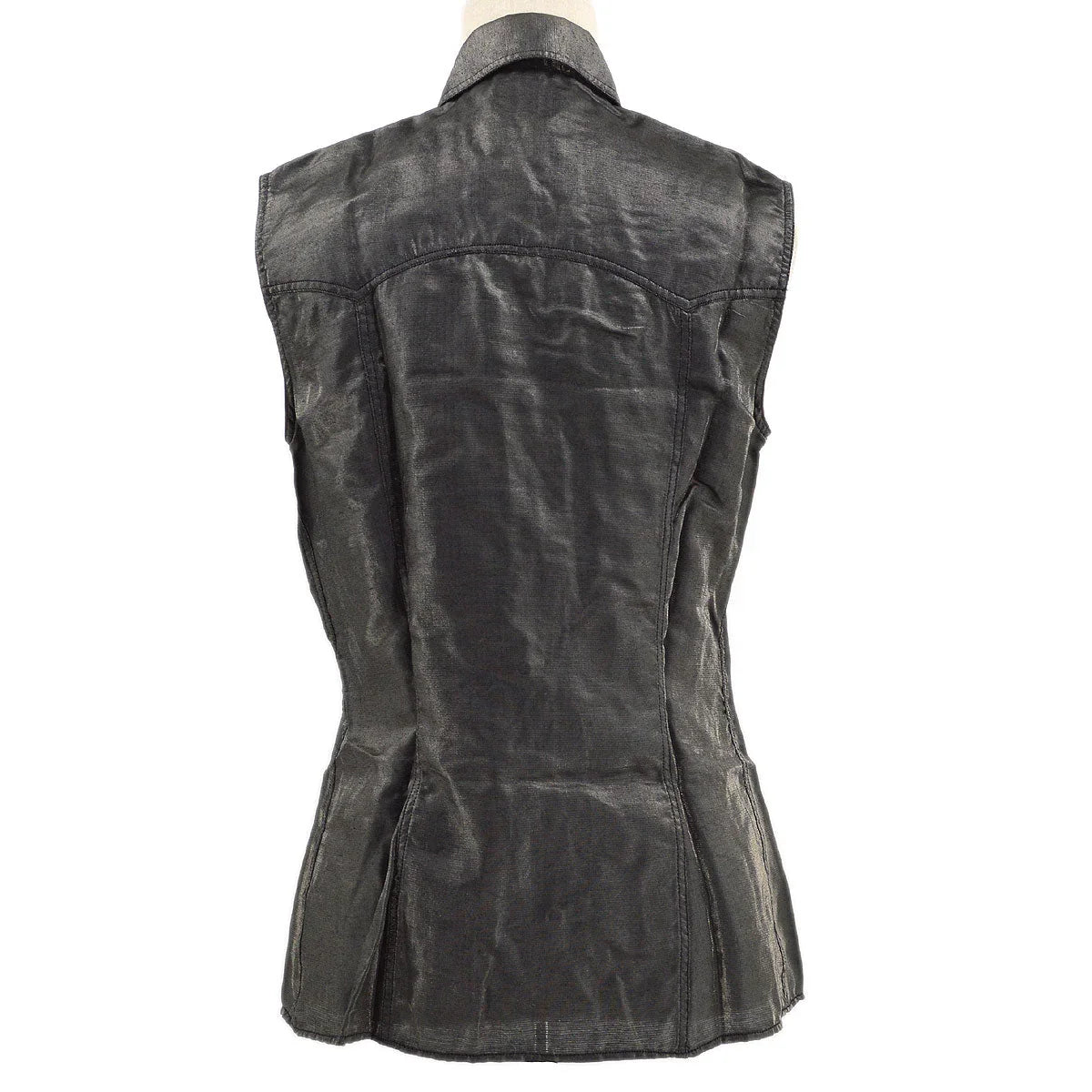 VERSACE metallic sleeveless shirt #S