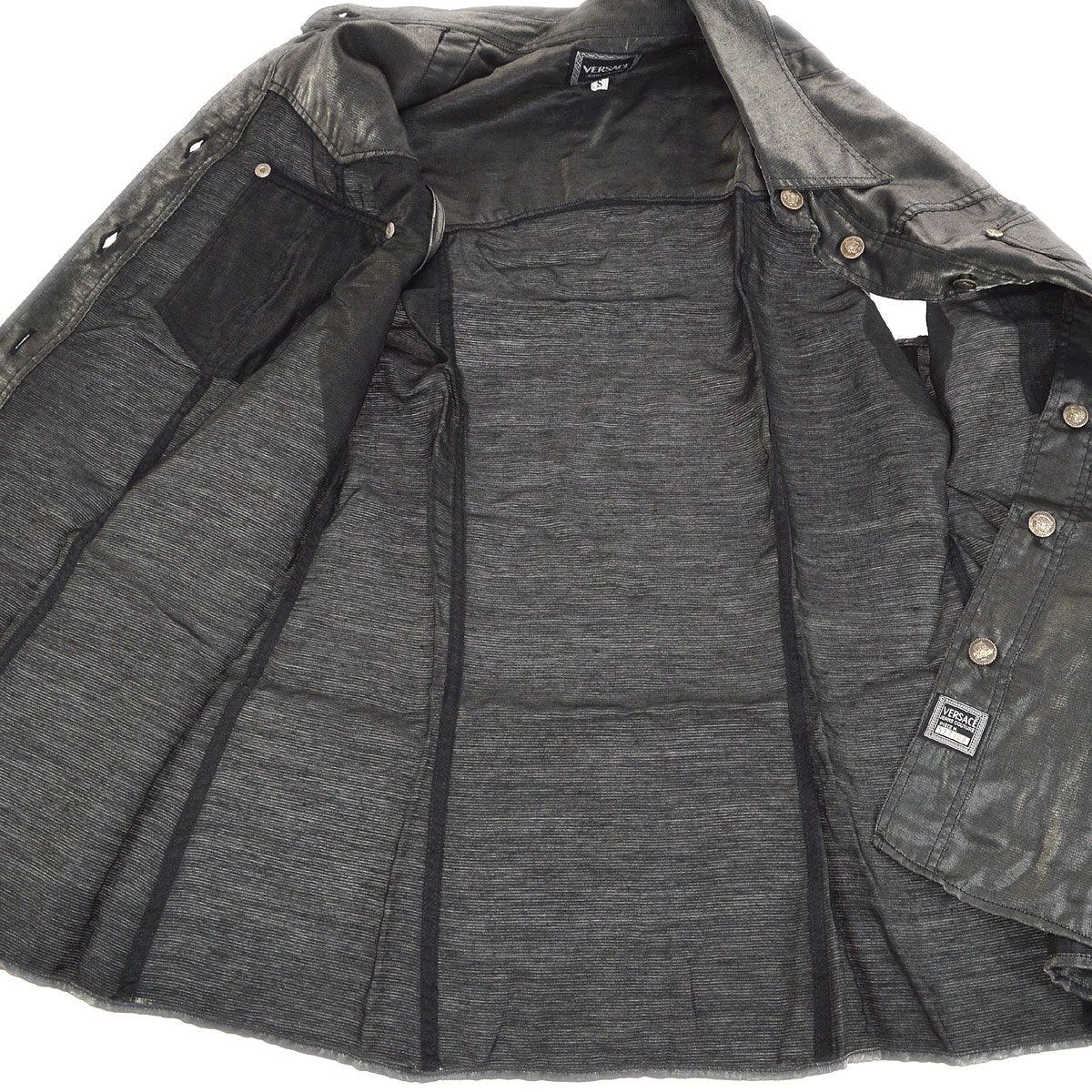 VERSACE metallic sleeveless shirt #S