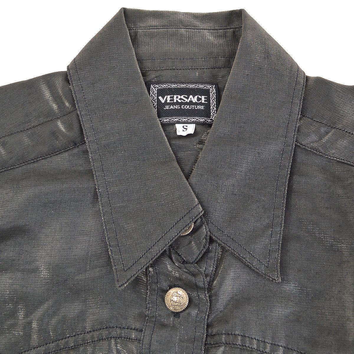 VERSACE metallic sleeveless shirt #S