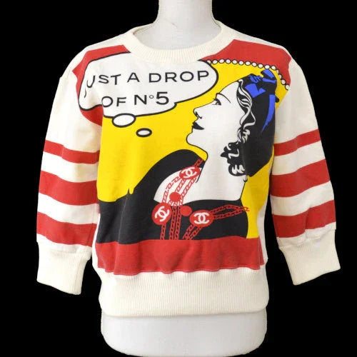 Chanel 2001 Mademoiselle print sweatshirt #42
