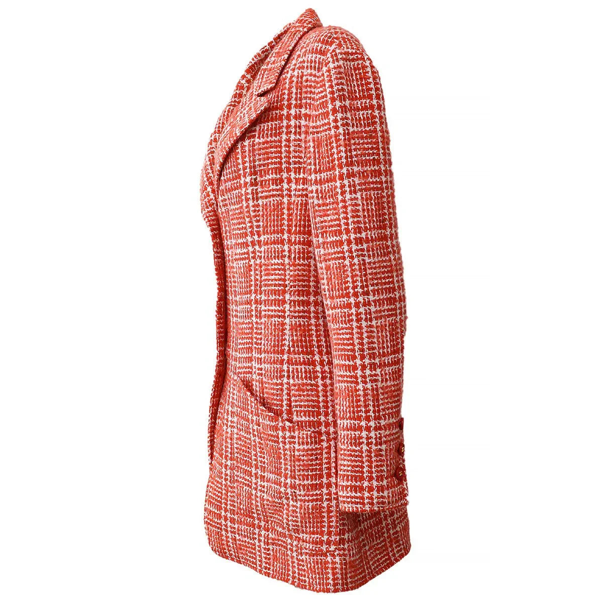 CHANEL 1997 Spring checked tweed blazer #40