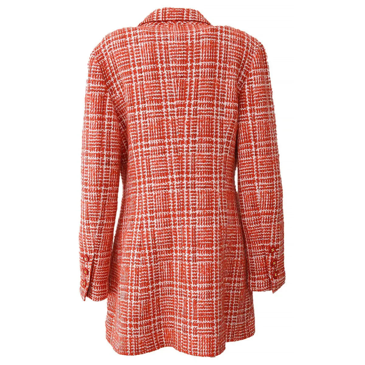 CHANEL 1997 Spring checked tweed blazer #40