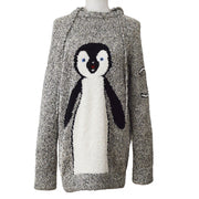 Chanel * 2007 CC penguin-motif knitted hoodie