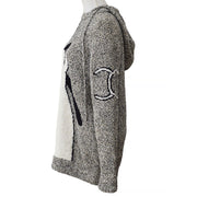 Chanel * 2007 CC penguin-motif knitted hoodie