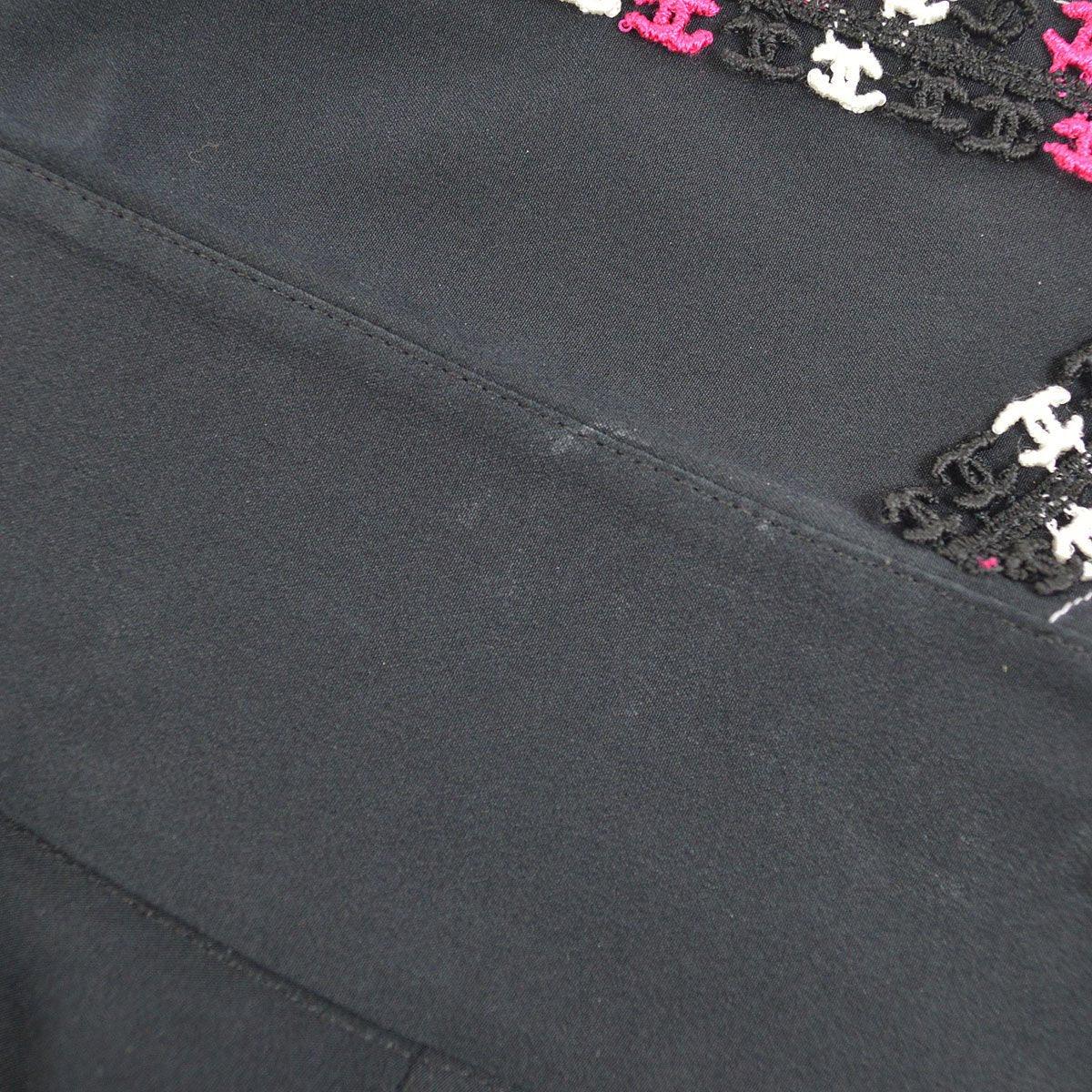 Chanel 2004 Fall CC embroidered slim-fit shirt #36