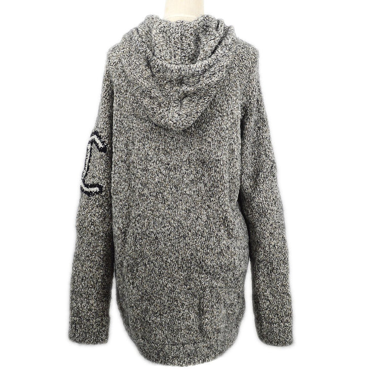 Chanel * 2007 CC penguin-motif knitted hoodie #42