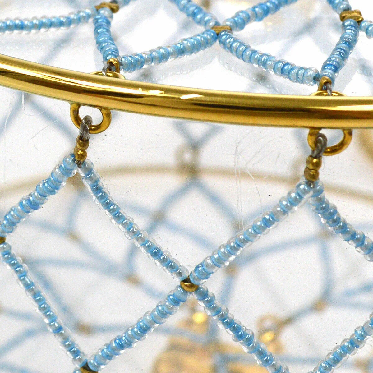 Chanel 1990年代Minaudiere DreamCatcher串珠透明圆形圆圈袋