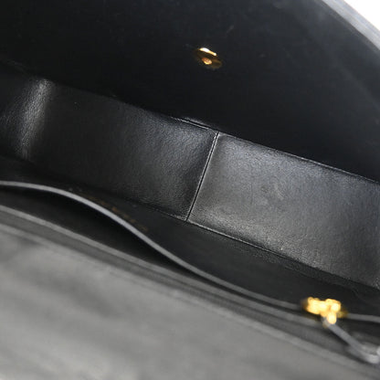 Chanel Black Patent Leather Jumbo Classic Flap Shoulder Bag