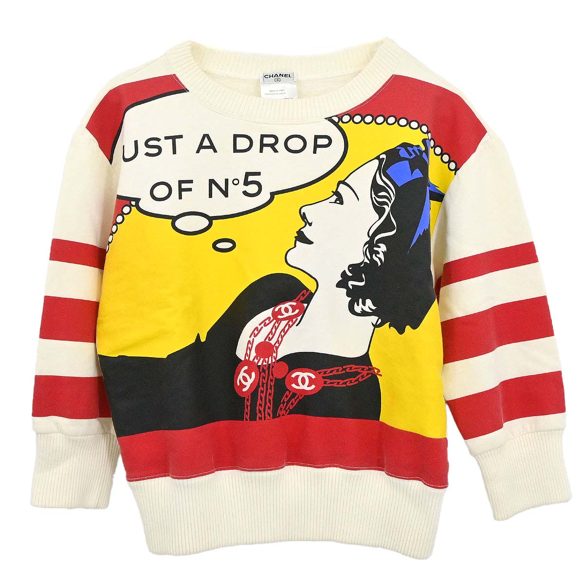 Chanel 2001 Mademoiselle Sweater White #38