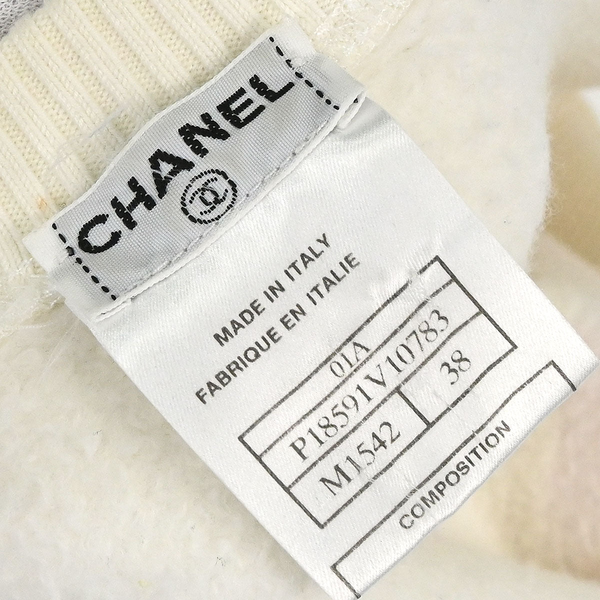 Chanel 2001 Mademoiselle Sweater White #38