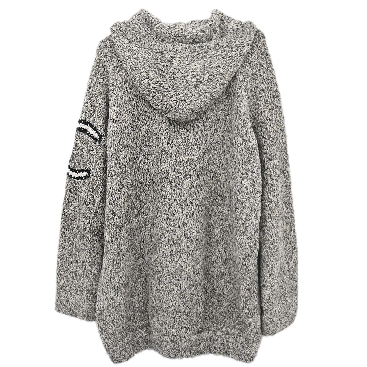 Chanel Penguin Long Sleeve Dress Gray