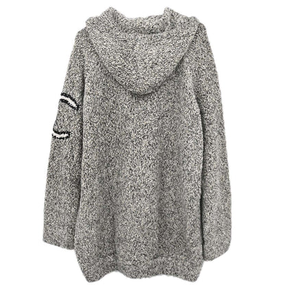 Chanel Penguin Long Sleeve Dress Gray