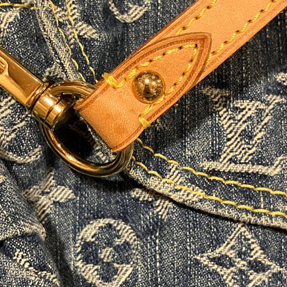 Louis Vuitton Blue Monogram Denim Mini Pleaty Handbag M95050