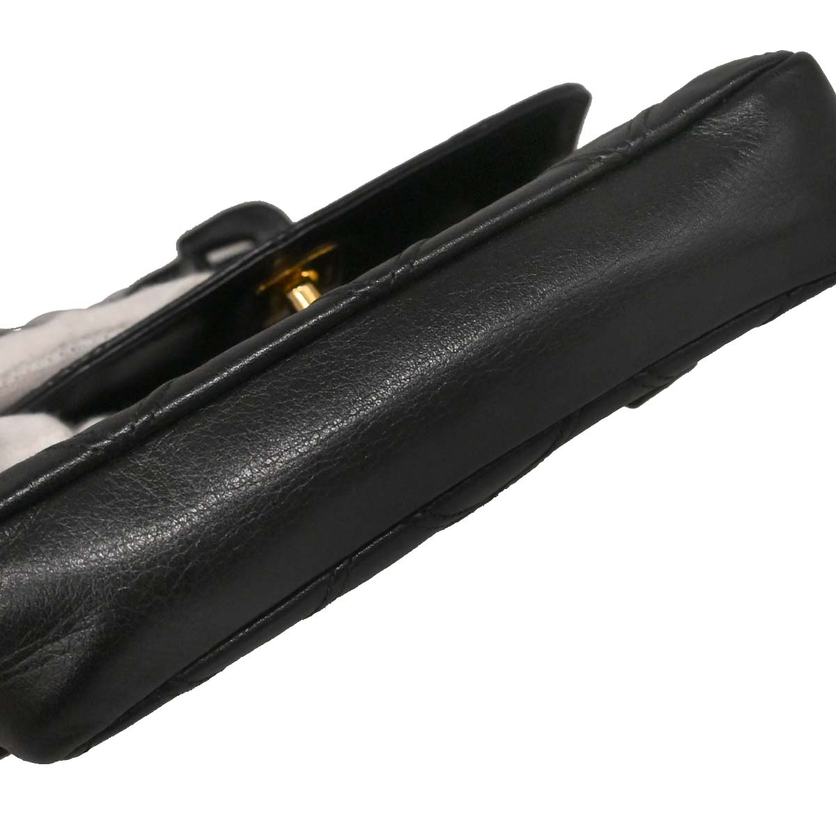 Chanel Black Lambskin Bicolore Waist Bum Bag #65/26