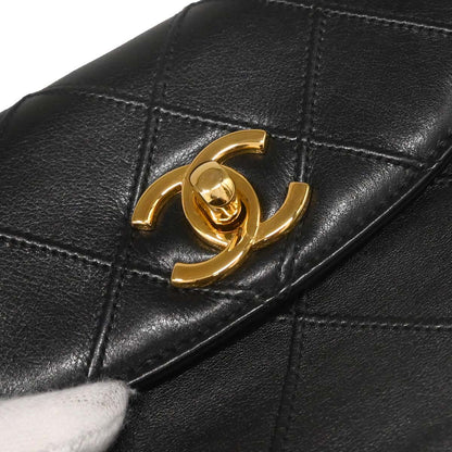 Chanel Black Lambskin Bicolore Waist Bum Bag #65/26