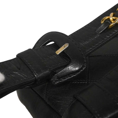 Chanel Black Lambskin Bicolore Waist Bum Bag #65/26
