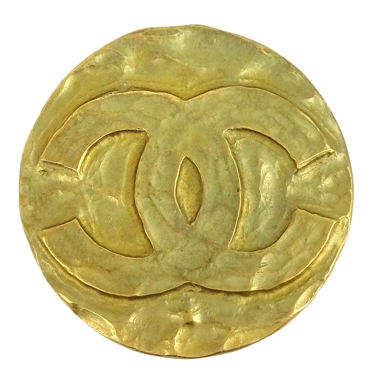 Chanel Medallion Brooch Pin Gold 95P