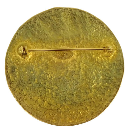 Chanel Medallion Brooch Pin Gold 95P