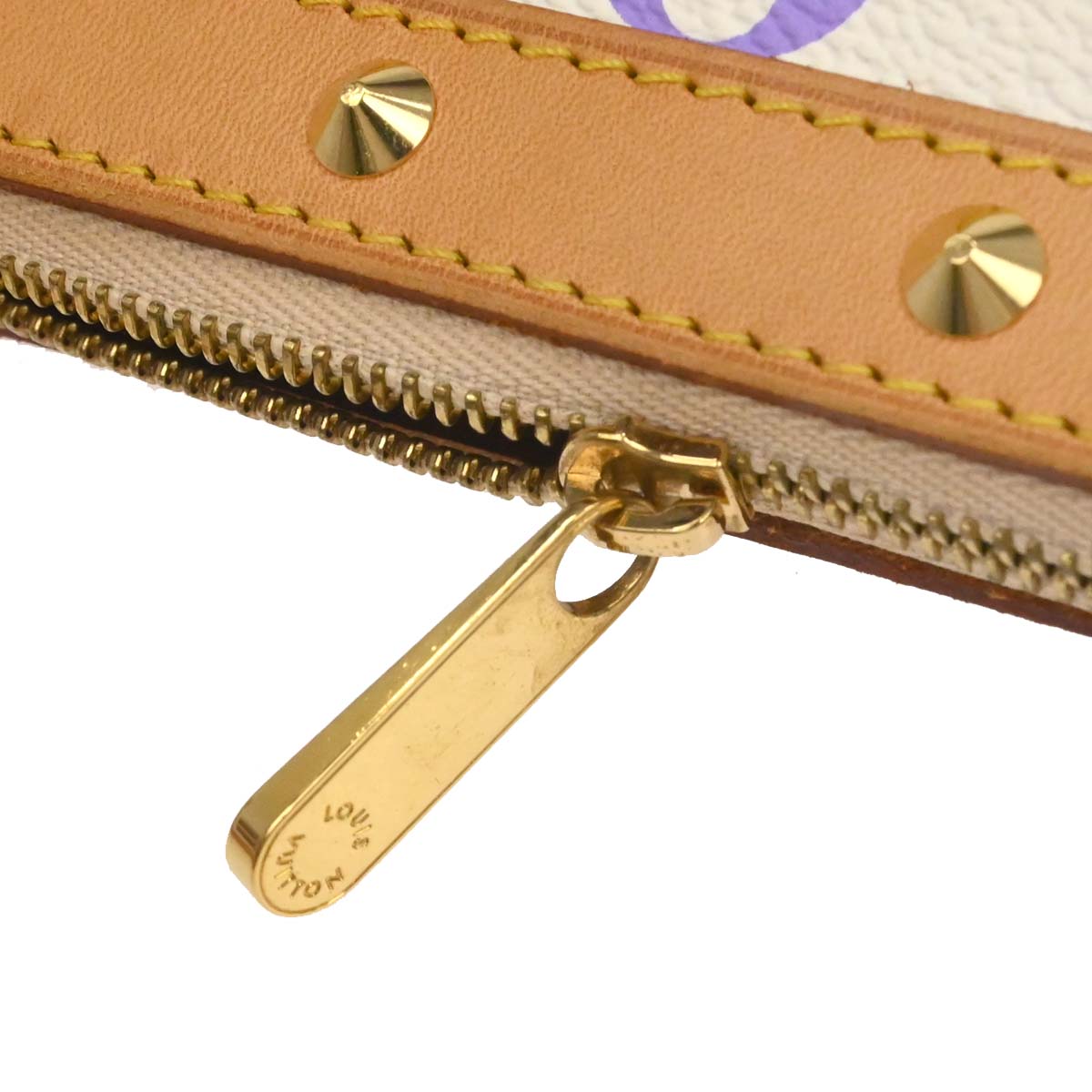 Louis Vuitton White Multicolor Pochette Accessoires M92649