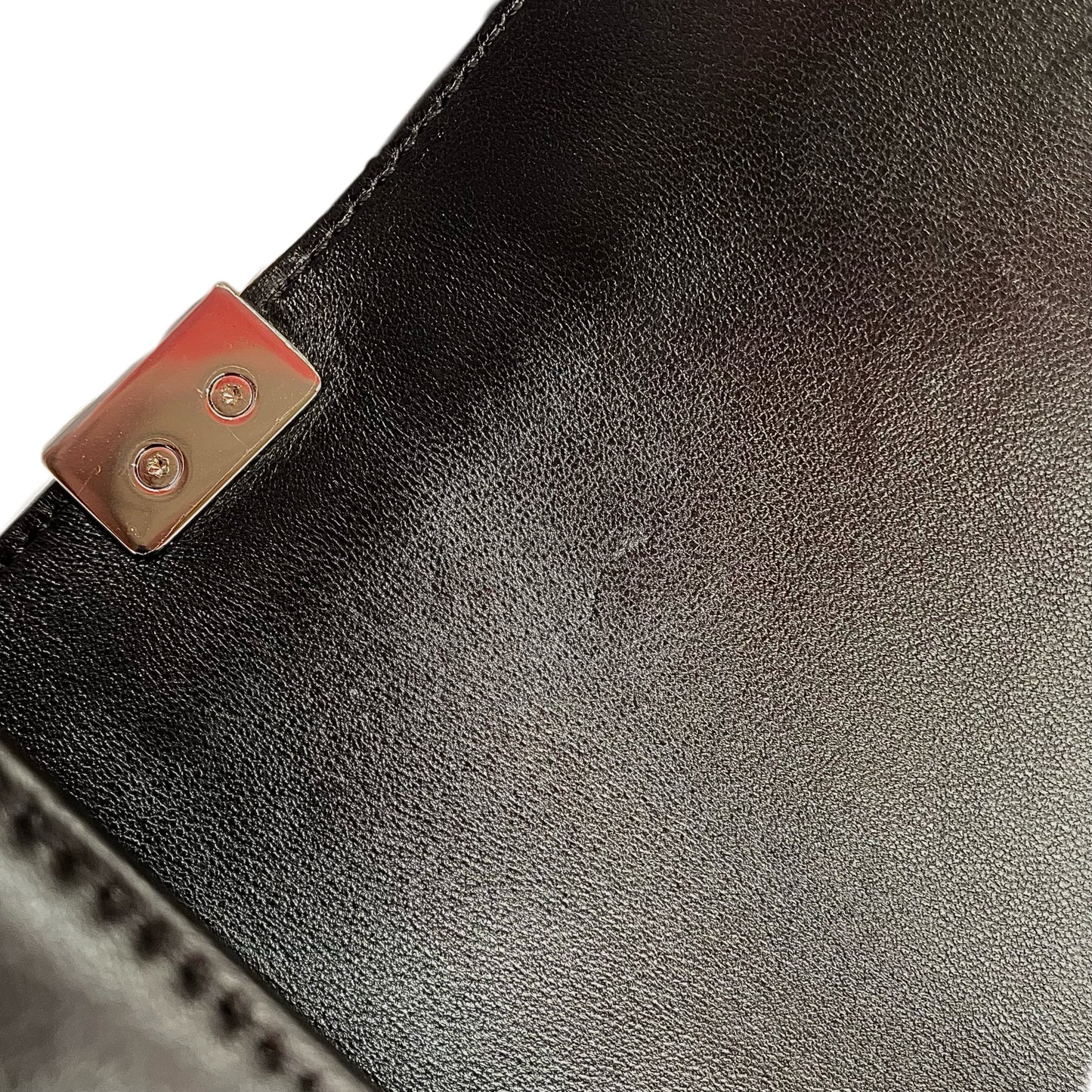 Boy Chanel 2017-2018 Black Lambskin Sequins Medium Shoulder Bag