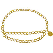 Chanel Medallion Gold Chain Belt Small Good