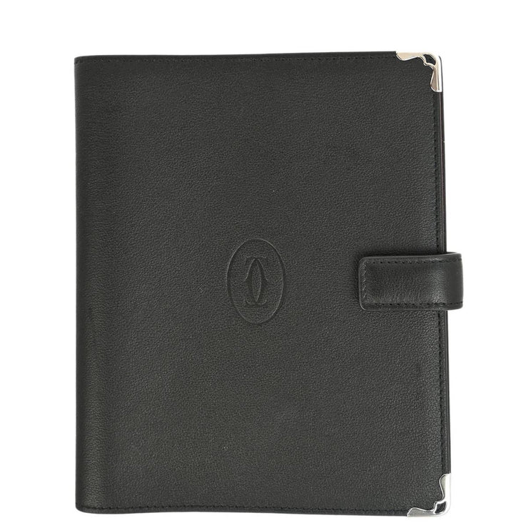 Cartier Black Note Book Cover Small Good