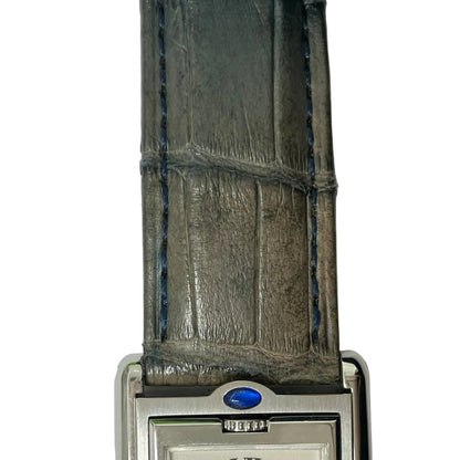 Cartier * Tank Basculante SM Ref.CRW1011258 Quartz Watch SS Crocodile