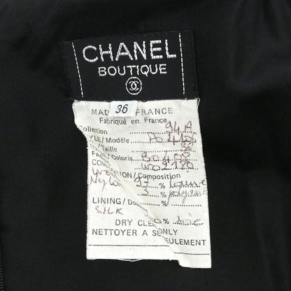 Chanel 1994 Setup Suit Jacket Skirt Tweed Pink  #36