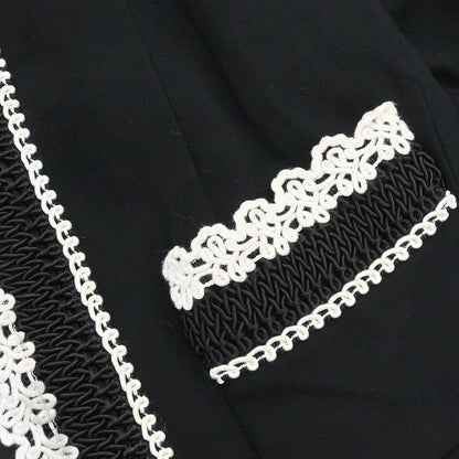 Chanel 1987 Single Breasted Jacket Black #38