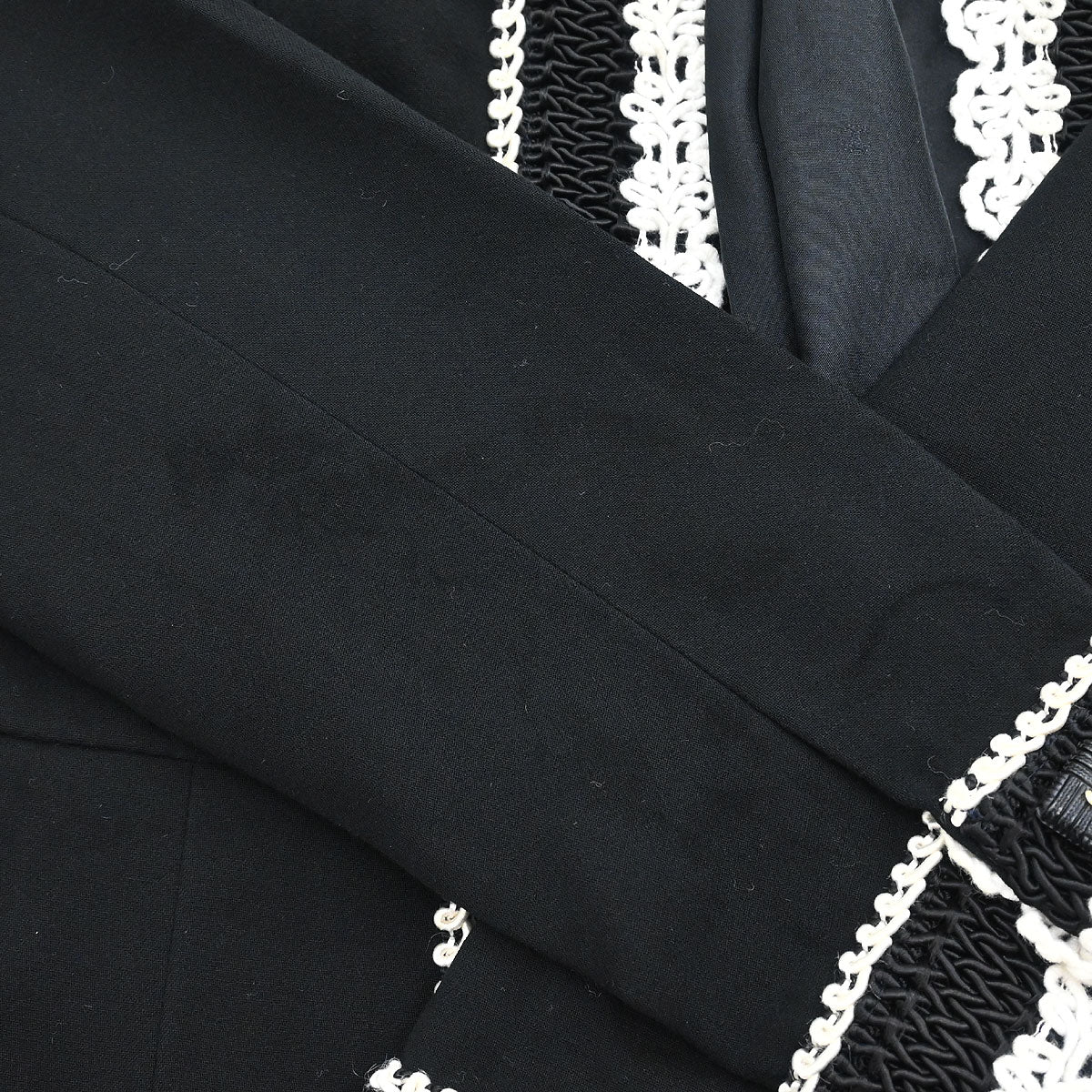 Chanel 1987 Single Breasted Jacket Black #38