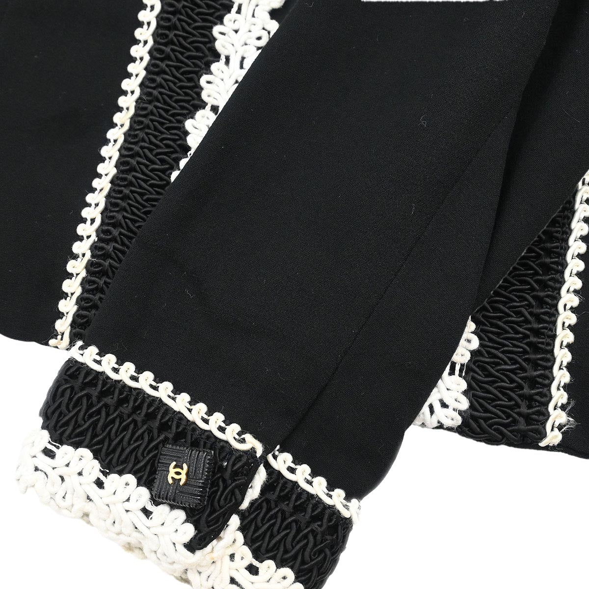 Chanel 1987 Single Breasted Jacket Black #38