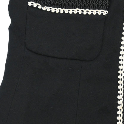 Chanel 1987 Single Breasted Jacket Black #38