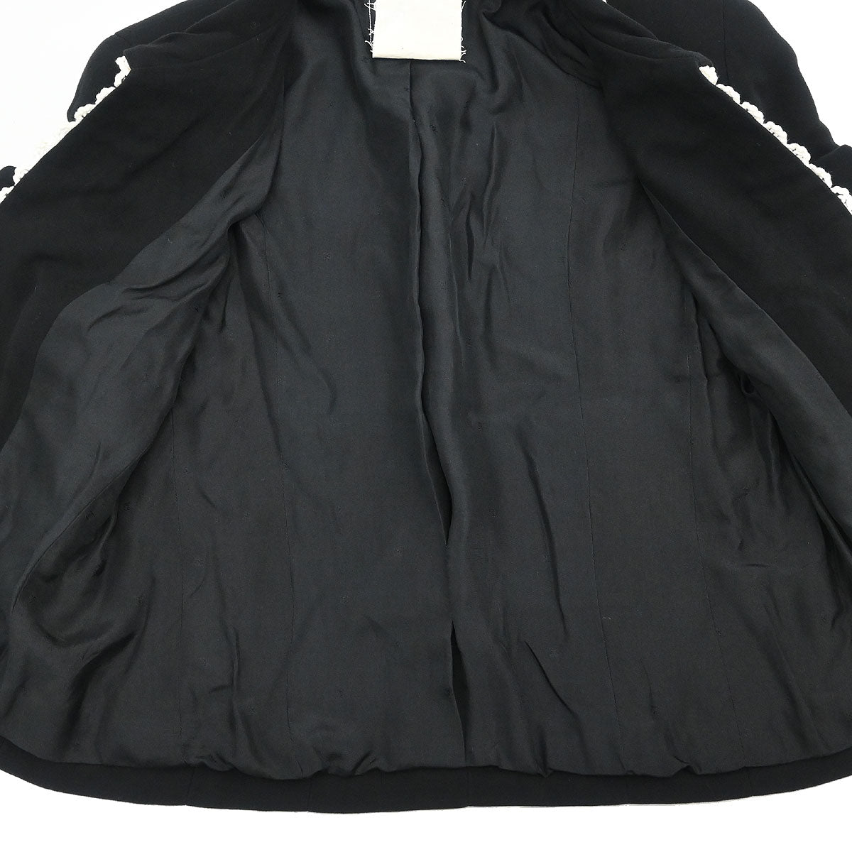 Chanel 1987 Single Breasted Jacket Black #38