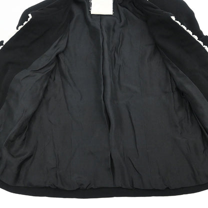 Chanel 1987 Single Breasted Jacket Black #38